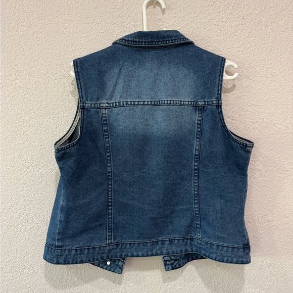 Denim Vest Size M Allegra k - Picture 2 of 3